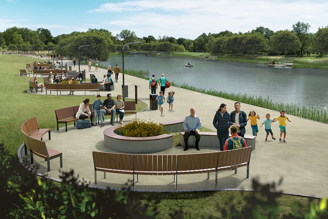 Zagospodarowanie terenu Stawu Starzyckiego w Tomaszowie Maz