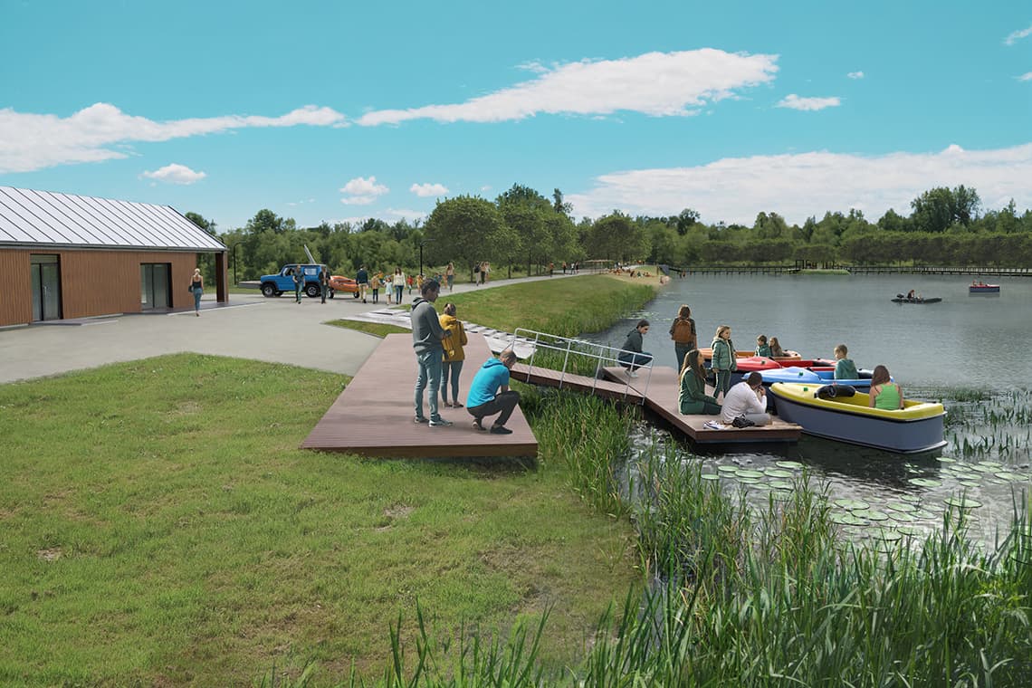 Zagospodarowanie terenu Stawu Starzyckiego w Tomaszowie Maz